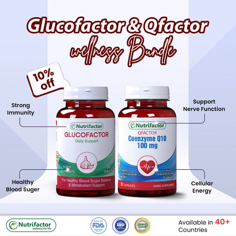 Glucofactor and Qfactor Wellness Bundle (10% Off)